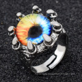 Shangjie Oem Anillos Halloween 2021 Neuankömmlinge Punk Statement Ring Schmuck Hip Hop Claw Ringe Statement Eyes Mens Ringe